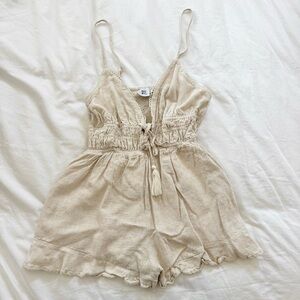 Princess Polly Cream Romper